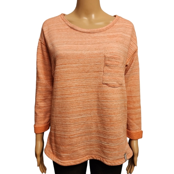 Columbia Tops - Columbia Cuffed Sleeve Peachy Pink Sweatshirt Size M